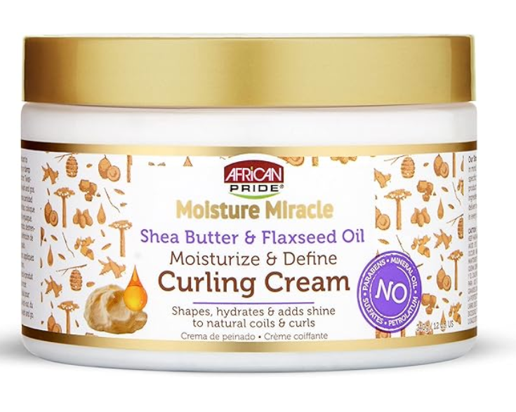 African Pride Moisture Miracle Shea Butter & Flaxseed Oil Curling Cream – 350ml