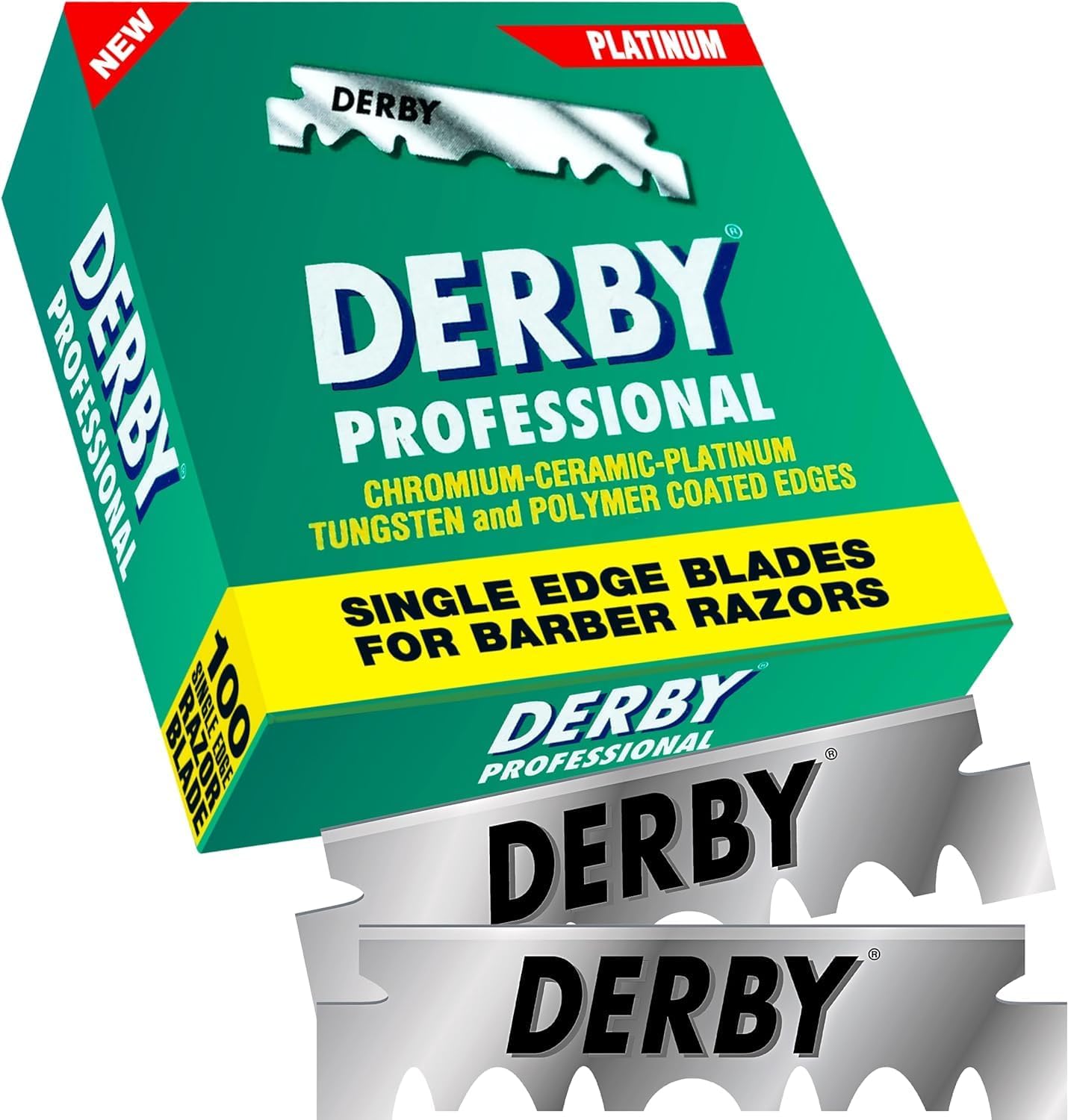 100‑Count Derby Professional Single‑Edge Razor Blades