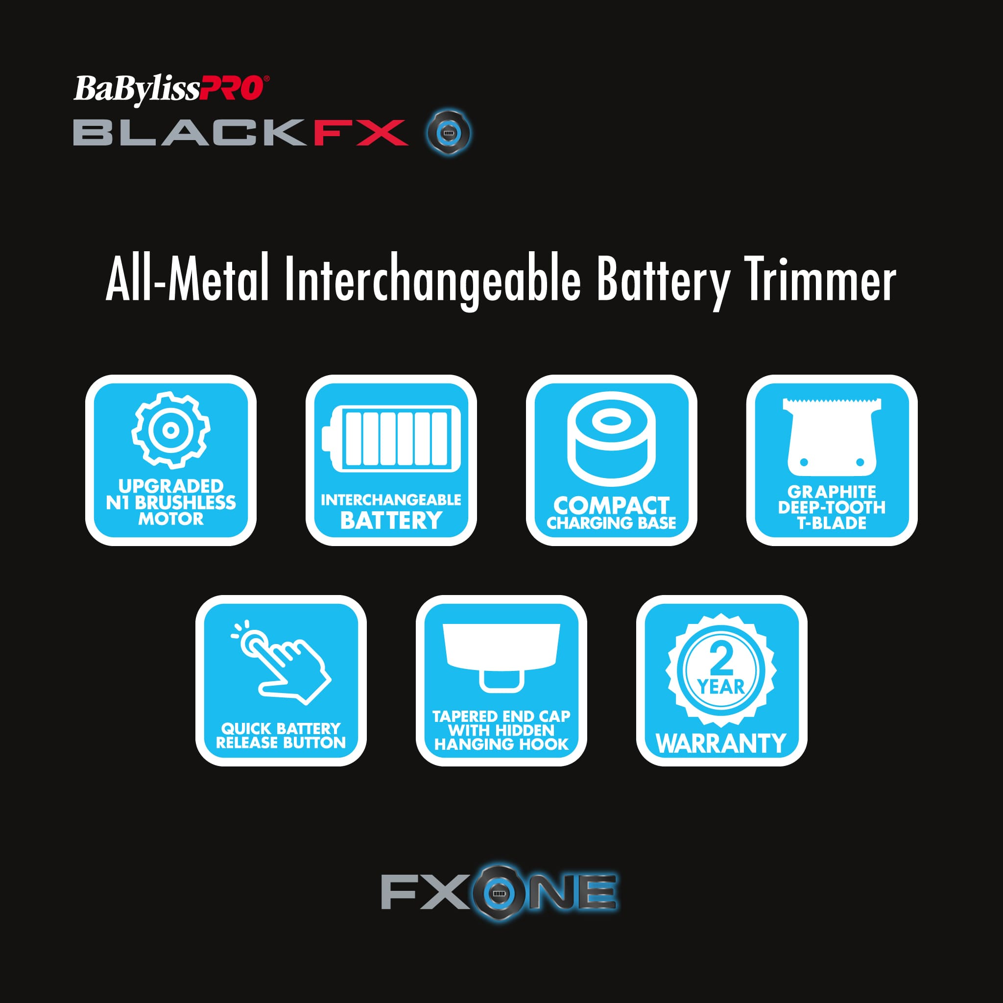 BabylissPro BlackFX FXONE Trimmer FX799MB