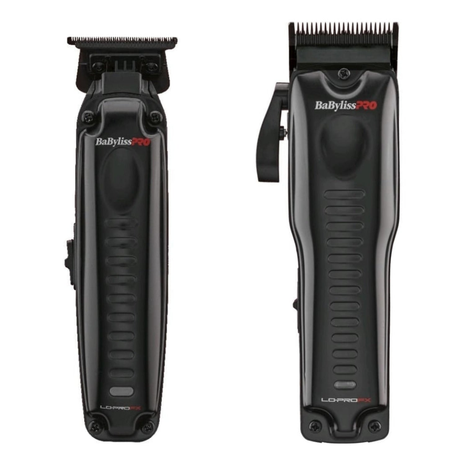 BaBylissPRO Lo-PRO FX Clipper and Trimmer Set – FX825 and FX726 – Professional low-profile grooming tools with all-metal housing and graphite blades