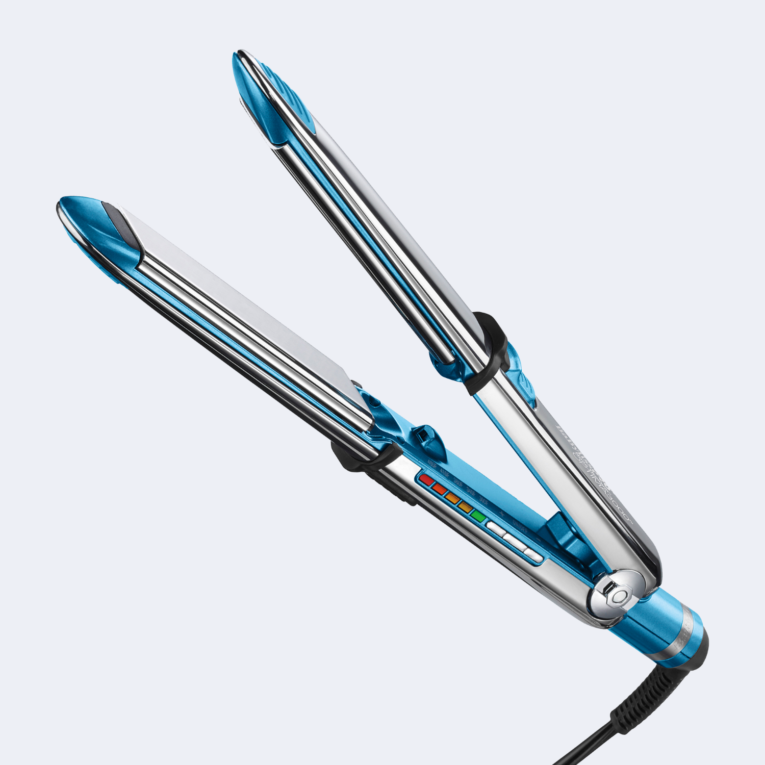 BaBylissPRO® Nano Titanium™ Optima 1-1/4” Stainless Steel Flat Iron, professional hair straightener with titanium-coated plates.