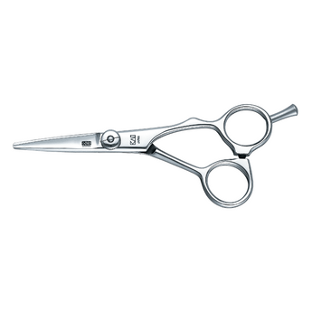 Kasho Green Series 5.0" Offset Hair Cutting Shears Model KGR-50 OS – premium stainless steel shears with ergonomic handle and polished finish, ideal for professional hair stylists.