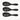 StyleCraft The Fresh Cut Brush – 3 Pack - Black