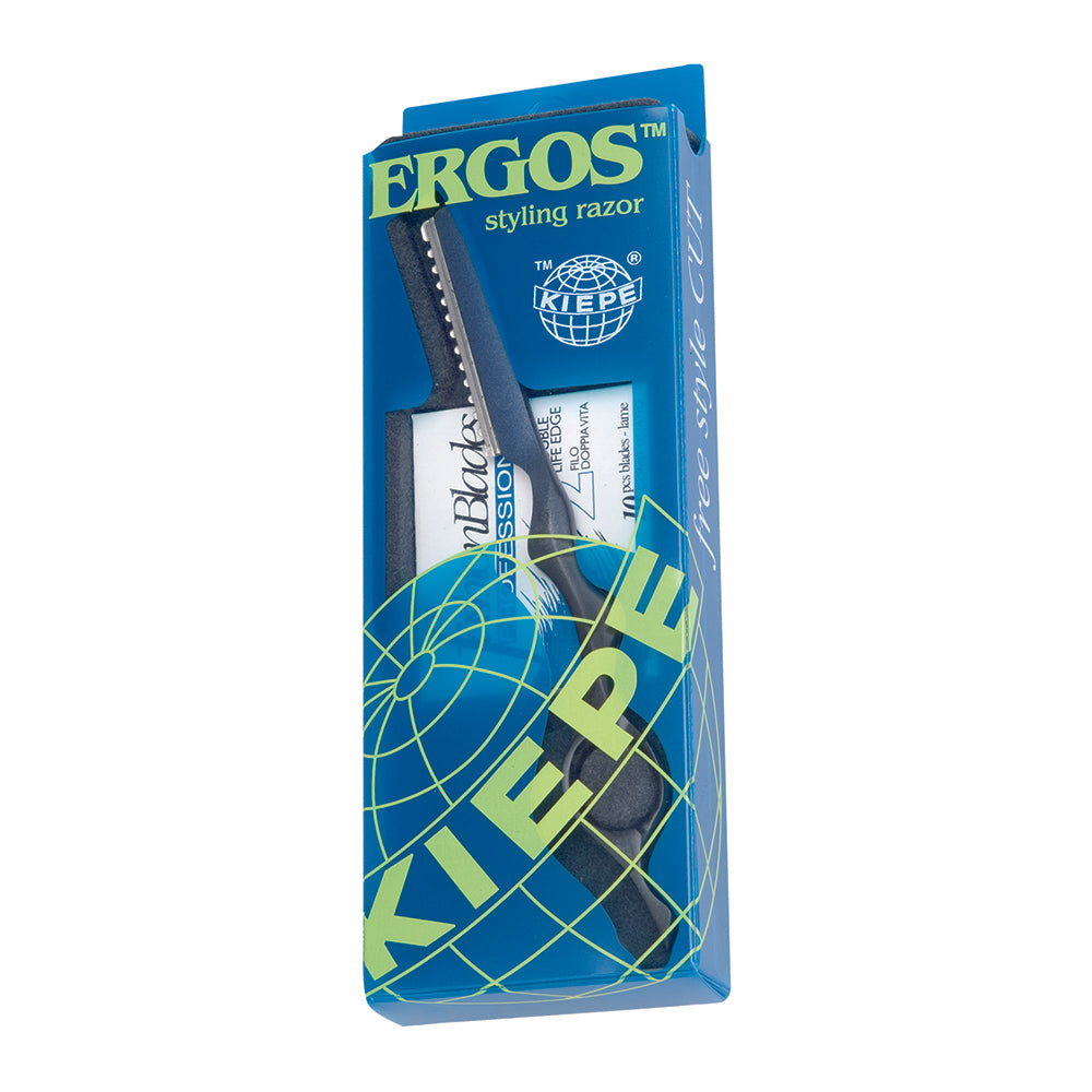Kiepe PRO Cut Razor Professional Straight Razor with 10 Blades
