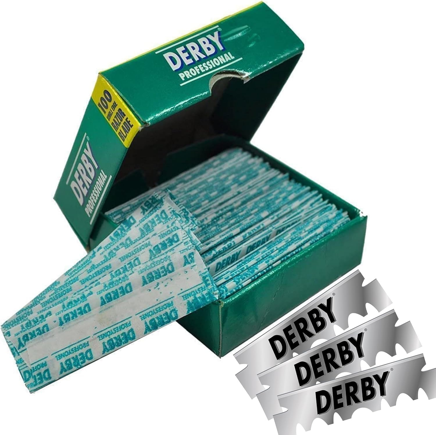100‑Count Derby Professional Single‑Edge Razor Blades