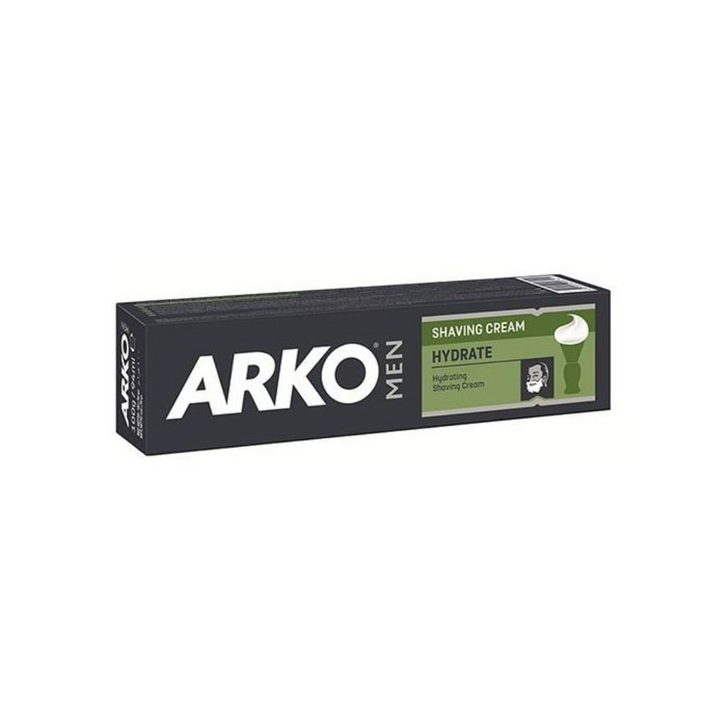 Arko Shaving Cream Hydrate 100g tube with moisturizing shave cream for smooth and comfortable skin