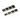  BaBylissPRO 8-piece clipper guard set FXPCG in gold and black with secure metal clips.