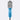 BaBylissPRO Nano Titanium 2-inch compact oval hot air brush in blue, with nylon and boar bristles and heat settings – front and side view