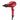 Red BaBylissPRO Volare V1 Nano Titanium Ionic Hairdryer with Ferrari-designed engine, shown from the side with nozzles attached, highlighting its sleek design and professional features.