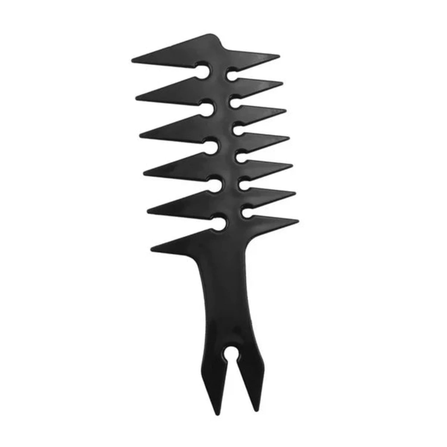  Figatia black wide tooth fork comb for men – barber styling tool for slicked back hairstyles