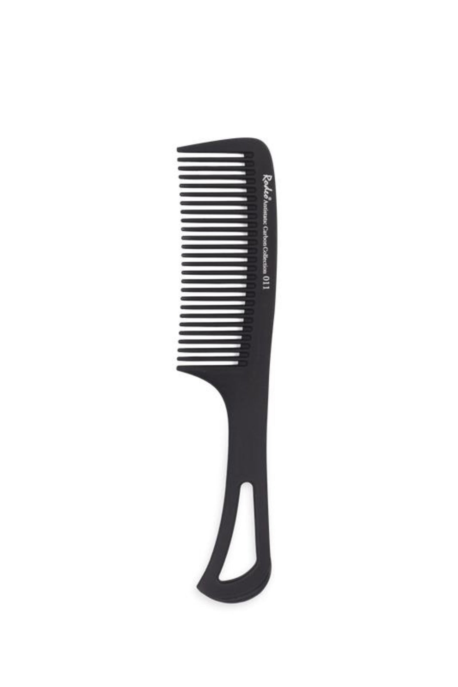  Black anti-static hair comb with fine teeth – ideal for detangling and styling all hair types
