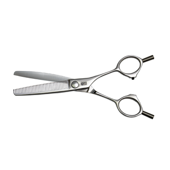 KASHO Left-Handed Reversible 6.0-inch Texturizer with 38 teeth – VG‑10W steel, offset handle, satin finish