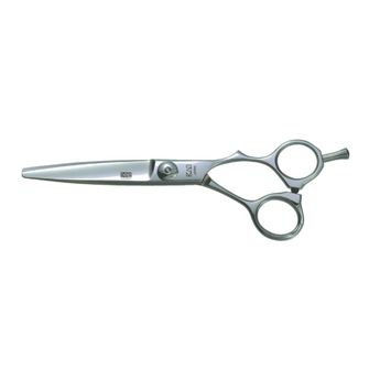 Kasho Green Series 6.0" Offset Texturizer Shears KGRS-60 OS T38B – professional Japanese hairdressing scissors with 38 teeth on white background