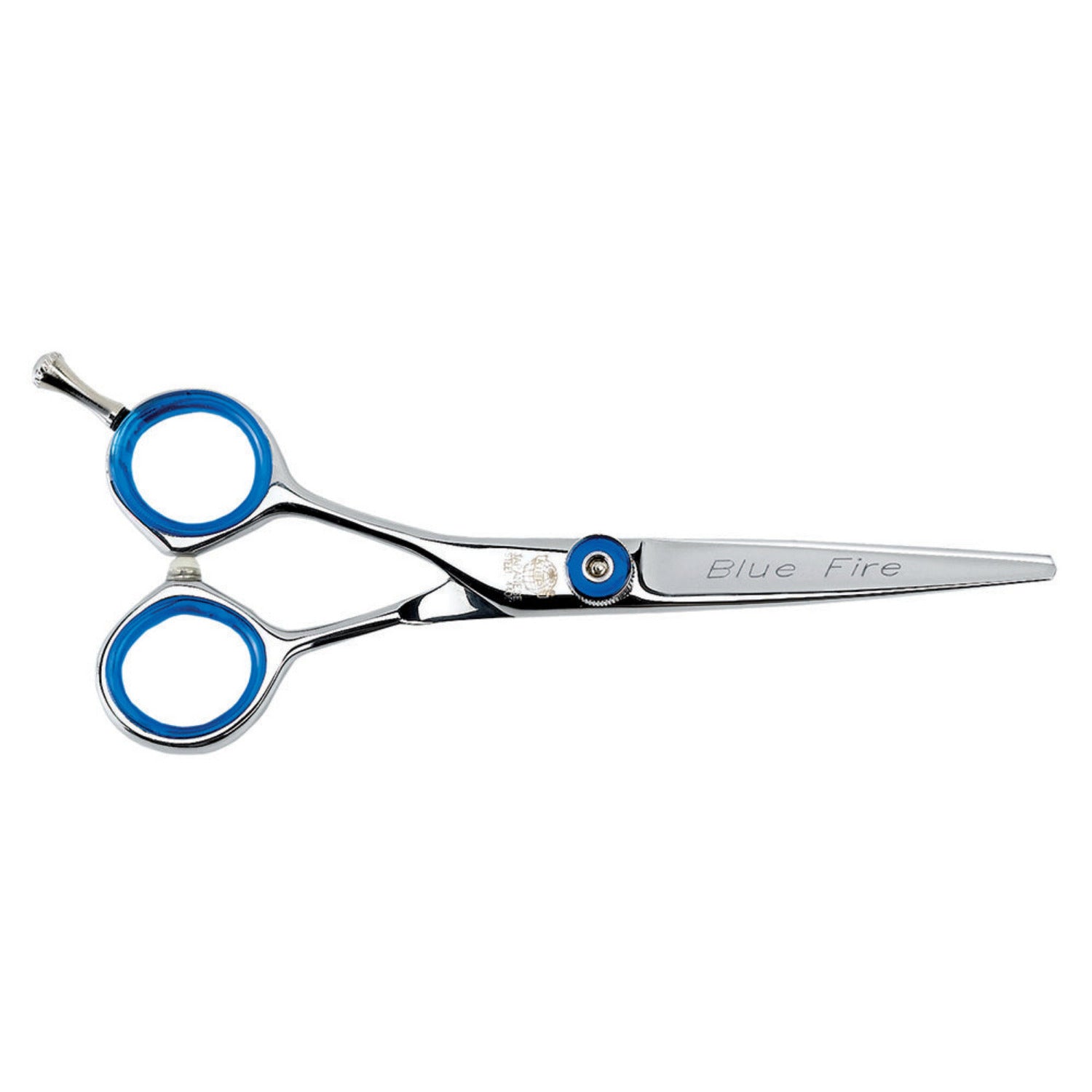 Kiepe BLUE FIRE 5.5” Left-Handed Professional Hairdressing Scissors – Model 211 with ergonomic offset handle and convex razor edge blades