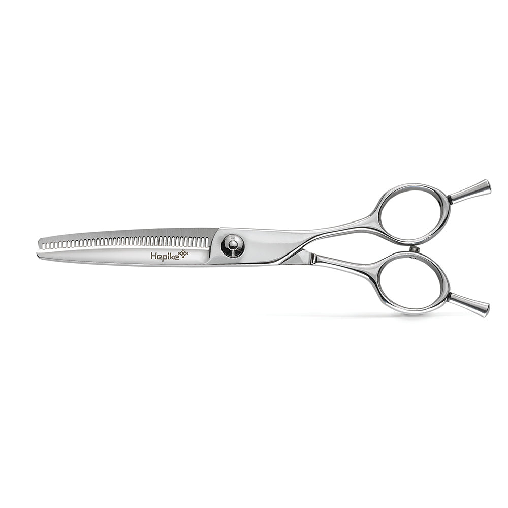 Kiepe HEPIKE TH40-Series 6-inch Hair Thinning Shears – 40 teeth, stainless steel, ergonomic offset handle, salon-grade tool
