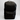 Black backpack on a light gray background