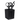 Black professional scissors holder and organizer case with compartments for salon hair tools, combs, and clamps