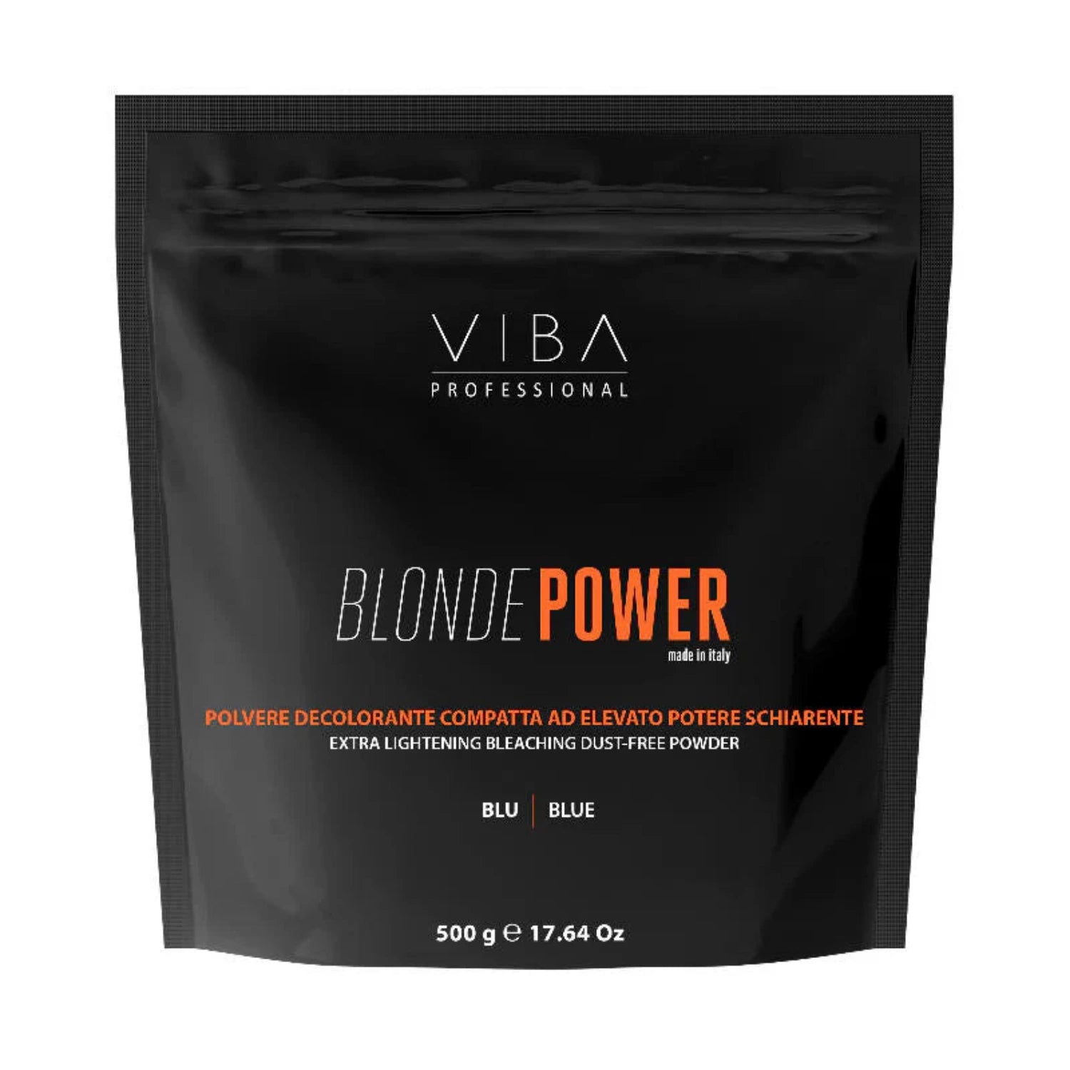  Viba Professional Blue Powder Bleach Blonde Power 500g dust-free extra lightening made in Italy packaging