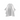 White Barber Cutting and Styling Cape, 59"x55", with hook closure, designed for professional barbers and salon use.